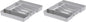 Spectrum HEXA 5-Divider Expandable Silverware Tray (Stone Gray) - In-Drawer Organizer for Kitchen Accessories, Cutlery, Knives, & More/Easy-to-Clean Home & Apartment Essential (Pack of 2)