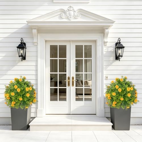 Topotdor Artificial Boxwood Topiary Ball Tree,UV Resistant Fake Shrubs - Image 2