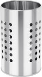 EORTA Stainless Steel Kitchen Utensil Holder Flatware Cylinder Silverware Draining Organizer Drying Rack with Round Drain Holes for Forks, Knives, Spoons, Chopsticks, Medium