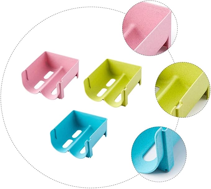 SOLUSTRE Freezer Organizer Bins 3pcs Refrigerator Drawer Storage Boxes Drink Box