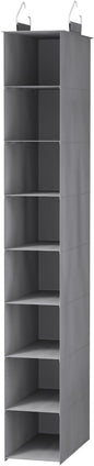 Lifewit Closet Shoe Organizer Hanging 8 Section, Collapsible Closet Organizers and Storage for Shelf, Shoe Hanger for Wardrode, Dorm, 11.8" L X 5.9" W X 41.1" H, Gray