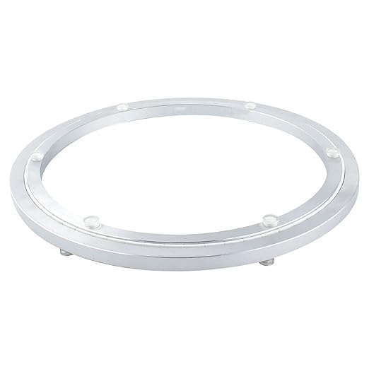 TamBee 14 Inch Mute Lazy Susan Bearing Heavy Duty Aluminum Lazy Susan Hardware Kit Rotating Ring Mechanism for Dining Tables, DIY Projects(Base Only)