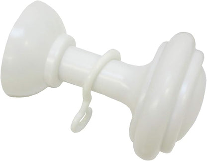 Gardinia Plastic Scarf Holder with Hooks 8 cm White ABS