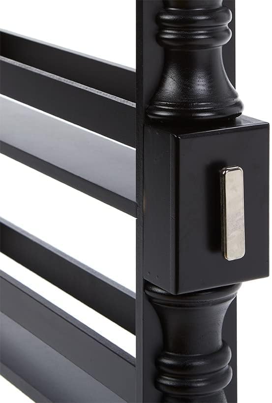 Slim Rolling Can and Spice Racks - Black