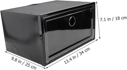 Ciieeo 1pc Shoes Organizer Box Side Opening Door Plastic Storage Container for Sneakers and Boots Dust Shoe Storage for Home Use