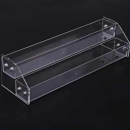 Nail Polish Organizer,2 Tier Clear Acrylic Nail Polish Holder,Trapezoid Nail Polish Display Rack Storage Rack,Storage Display Holder Table Stand,for Nail Polish Essential Oil Makeup