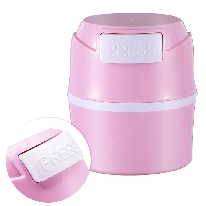 Eyelash Glue Storage Container Tank - Adhesive Jar Stand Makeup Case Cosmetic Storage Tank - Pink