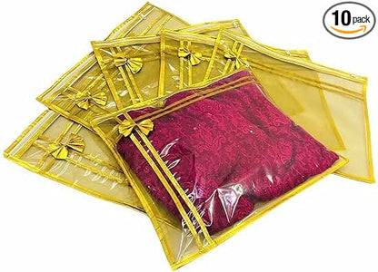 Saree/suit Packing 10 Piece Saree Cover/Saree Bag Organizer for Wardrobe Storage or Gifting Pack Of 1 (10 Pec.)