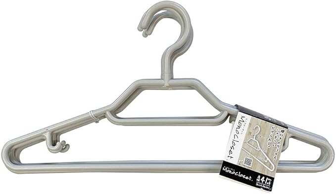 Monocloette Shirt Hangers Set of 5 16.3 inches (41.5 cm) Tie Hook Hitch Hook Camisole Hook Swivel Hook Gray