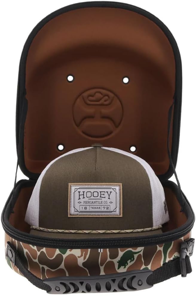 HOOEY Unisex Cap Carrier - Durable Hat Case for Travel & Storage (Critter Camo, X-Large)