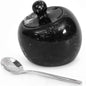 Radicaln Marble Salt Cellar with Lid 3" Inch Black Table Salt Container & Sugar Bowl For Kitchen Countertop, Ideal Salt Dish & Salt Jar for Celtic Salts