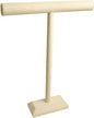 Beige Linen T-Bar Displays For Necklace 14" x 18" H