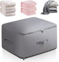 Ultra Space Saving Self Compression Organizer, 2024 New Propositiony Ultra Space Saving Self Compression, Storage Tote for Space Saving Compression Moving Organizer Bags for Blankets (Grey, X-Large)