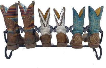 Black Horseshoe Boot Rack