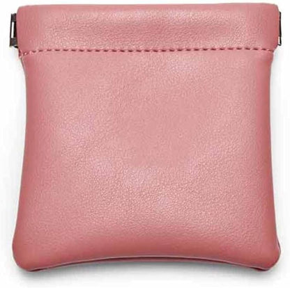 PU Leather Jewelry Travel Bag Leather Jewelry Pouch Christmas,Wedding Party Favor Gift Bag (S, Pink)