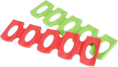 Cyrank Silicone Bottle Stacking Mat, 4Pcs Can Stacker Can Stacker for Refrigerator Silicone Can Stacker Fridge Organizer Holder Rack
