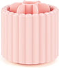 yuntop 1 Pack 360° Rotating Makeup Brush Organizer, 7 Slot Make up Brush Holder for Vanity, Dresser, Desk (Pink)