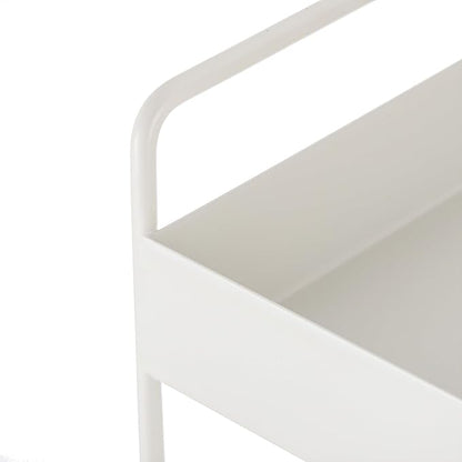 Elsjoy 3-Tier Bathroom Countertop Organizer, White Vanity Tray for Cosmetic & Makeup, Metal Organizer Shelf Counter Storage Rack for Kitchen, Bathroom Toiletries