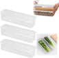 Storage & Crisper Boxes, 2025 New Spaghetti Container Storage with Lids, 1.3L Freezable fruit saver containers, salad container Airtight Box, Pasta Organizer Stackable Box (White, 3PCS)