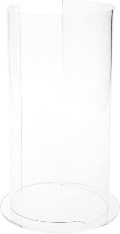 Plymor Clear Acrylic Vertical Headband or Scarf Display (Countertop), 12" H x 7" W x 7" D