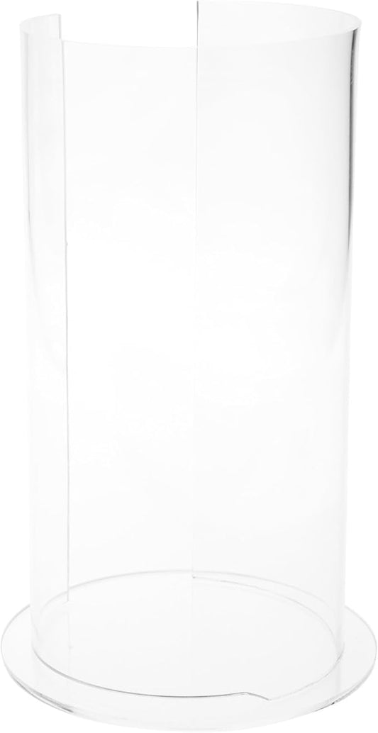 Plymor Clear Acrylic Vertical Headband or Scarf Display (Countertop), 12" H x 7" W x 7" D