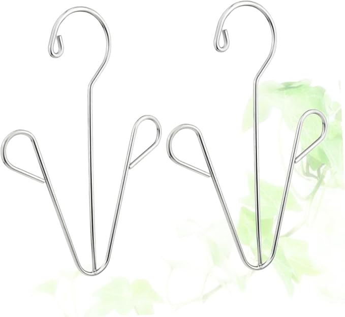 Happyyami Stainless Steel Shoes Drying Rack 2pcs Shoe Hanger Organizer Hooks for Easy Hanging for Household Use and Space Saving in Closets and Bathrooms