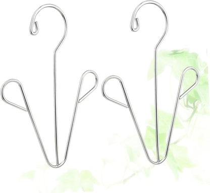 Happyyami Stainless Steel Shoes Drying Rack 2pcs Shoe Hanger Organizer Hooks for Easy Hanging for Household Use and Space Saving in Closets and Bathrooms