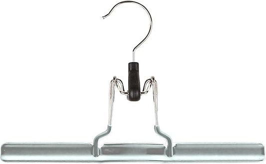 Mawa by Reston Lloyd Non-Slip Space-Saving Clothes Hanger with Clamp for Pants and Skirts, Style M/26, 1-Piece, Silver