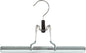 Mawa by Reston Lloyd Non-Slip Space-Saving Clothes Hanger with Clamp for Pants and Skirts, Style M/26, 1-Piece, Silver