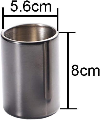 Lasenersm 1 Piece Stainless Steel Fruit Fork & Jar Holder - Black