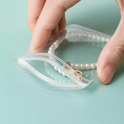 1 Pc Transparent Jewelry Storage Book 84 Pockets Jewelry Album Portable Travel Jewelry Organizer with 60 Pcs Small Clear Plastic Bags for Rings, Necklaces, Bracelets, Studs, Earrings, Brooches