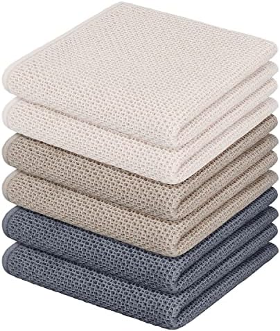 Nialnant 6 Pack Kitchen Hand Towels,100% Cotton by Nialnant