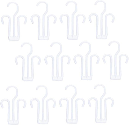 Veemoon 20pcs Hanging Shoe Racks Plastic Shoe Rack Storage Over Door Organizer for Slippers Drying for Home