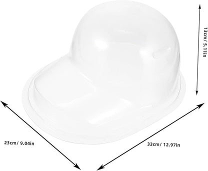 Outanaya 2pcs Transparent Baseball Cap Holder Support for Display Travel Storage High-grade Plastic with Smooth Edges Organizing Preserving Hats