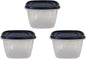 Bundle Food Storage Containers 7 Cup Food Storage Containers 7 Peice Set, Teal Easy Find Lids, 3 Containers, 3 Lids Chalk Pen And Chalk Labels