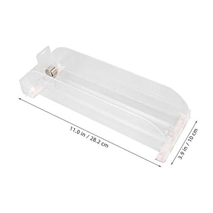 Gatuida Beverage Organizer for Fridge Adjustable Drink Pusher Rack Dispenser for Canned Beverages Slide Design for Easy Access and Visibility Freezer Pantry