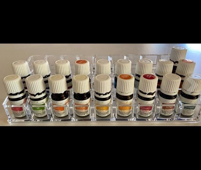 LEILIN 36 Slot Lipstick Drawer Organizer Lip Gloss Storage Essential Oil Holder Clear Acrylic Lipstick Organizer Storage of Cosmetics and Perfume