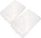2pcs Large Shoe Storage Boxes Thickened Plastic Stackable Shoe Organizers with Dustproof Flip Lids White for Closet Space-saving Organization Style