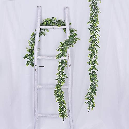 Lvydec 2 Pack Artificial Eucalyptus Garland, Fake Eucalyptus Greenery Garland Wedding Backdrop Arch Wall Decor, 5.5 Feet/Strand Fake Hanging Plant for Table Festival Party Decoration - Image 2