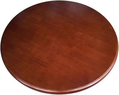 Large Lazy Susan Turntable, Wooden Round Tray Rotating for Dining Table Top Centerpiece Silent Smooth SpinBy Hand Kitchen Turntable Organizer, Easy to Clean (Brown, 31.5 in)