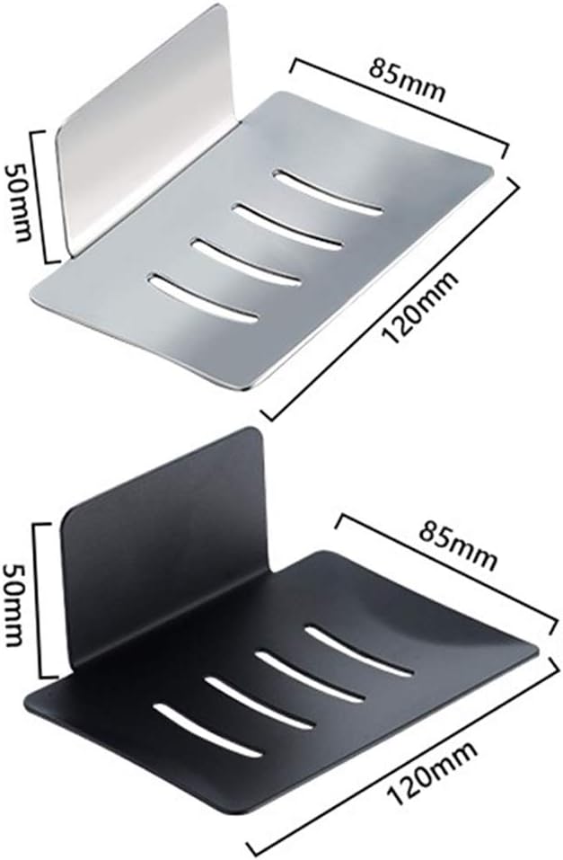 YUZP Soap Holder for Shower with Stainless Steel,Rustproof Soap Saver Sponge Holder for Bathroom,Tub,Kitchen Sink (2PCS Chrome)
