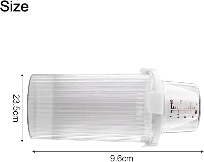 Cereal And Rice Storage Container With Airtight Lid, Pour Spout, And Measuring Cup For Dry Food, Grains Flour Sugar Snacks Pet Food (Medium)