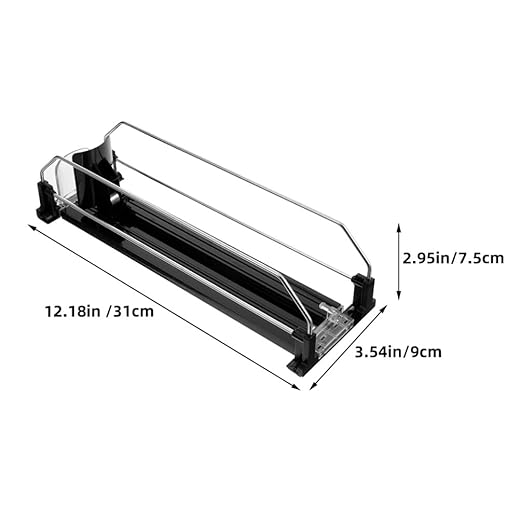 2pcs Automatic Pusher Soda Dispenser Refrigerator Drink Organizer for Cans Smooth Finish Easy to Install Suitable for Soda and Beer Compact Design for Fridge and Pantry