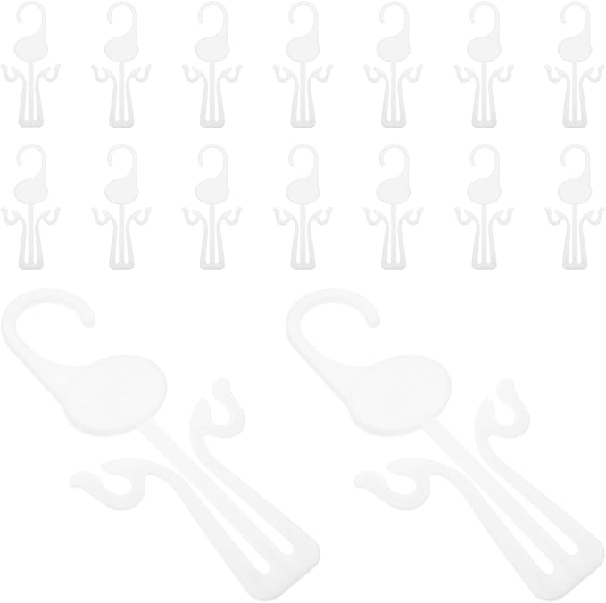 Abaodam 30pcs Multi-functional Plastic Shoe Hanging Hooks Slippers Drying Organizer Rack for Closet Storage and Shoe Drying in Home