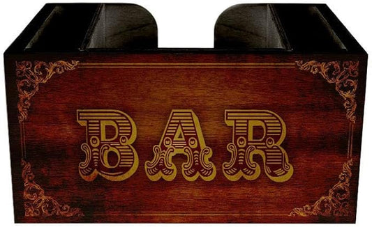 Wooden Utensil Holder Napkin Bar Caddy Parent (Vintage Bar)