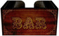 Wooden Utensil Holder Napkin Bar Caddy Parent (Vintage Bar)