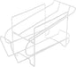 FRCOLOR Automatic Iron Can Storage Rack White Refrigerator Organizer for Soda and Beer Cans Self-covering Function, Space-saving Kitchen Beverage Dispenser for Home Use
