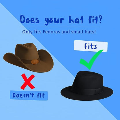Hat Box for Travel Waterproof Hat Travel Case Crush Proof Hat Can Storage for Fedora, Panama, Tweed Hats, Hat Holder, Hat Carrier for Travel Black Men's Western Gifts