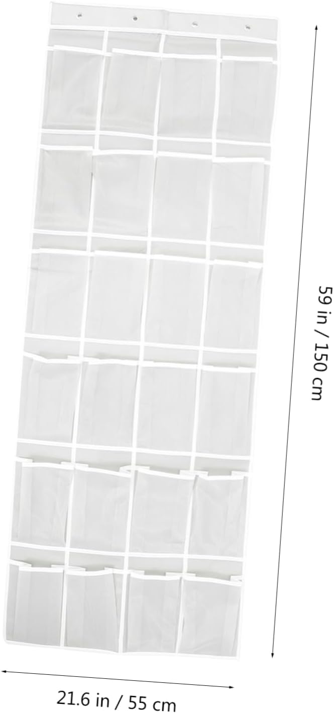 24-Cell Over-Door Hanging Storage Bag for Shoes Keys and Small Items Wall-Mounted Organizer Pouch Sturdy Fabric for Home Decoration and Organization