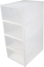 4pcs Thickened Plastic for Men Stackable and Storage for Home Organization for Shoes and Sundries